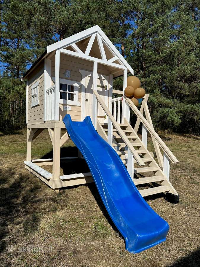 Vaikų žaidimų namelis su sūpynėmis. Stock 099 - nuotraukos Nr. 4