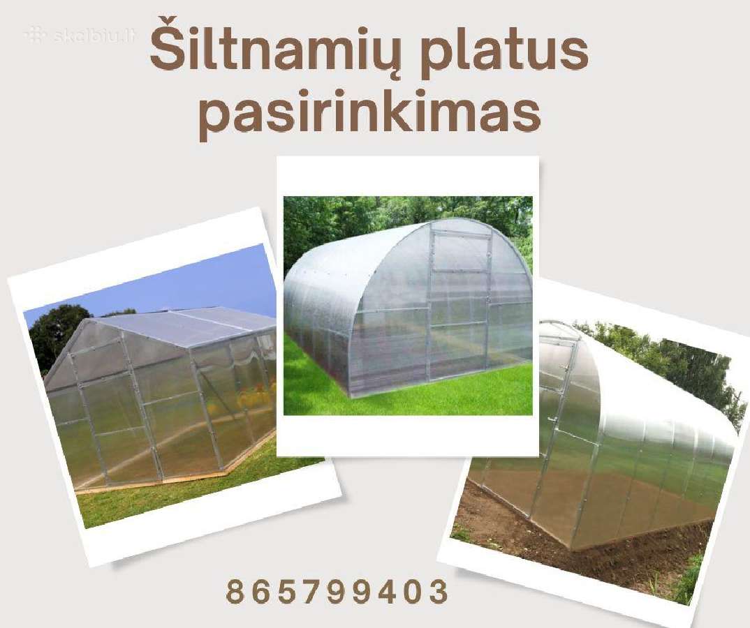 Šiltnamiai - atvežu į kiemą