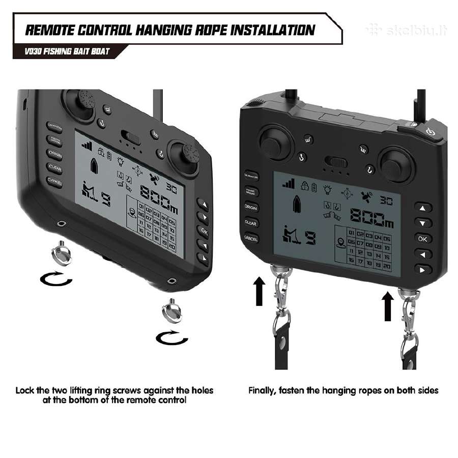 Flytec V030 Žvejybos pašarų laivelis 180gps Tasku - nuotraukos Nr. 24