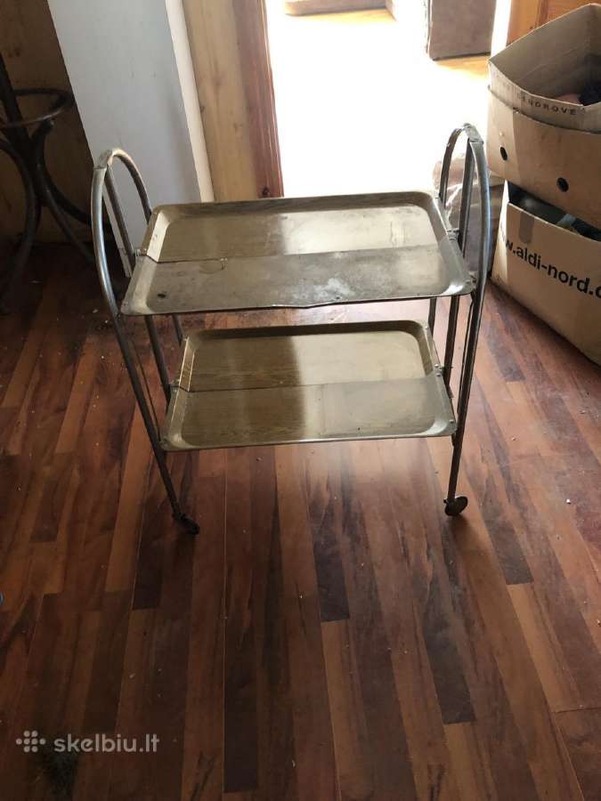 Vintažinis mid century serviravimo staliukas