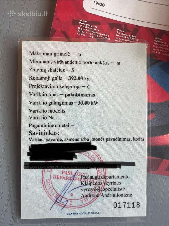 Parduodamas kateris su priekaba - nuotraukos Nr. 20