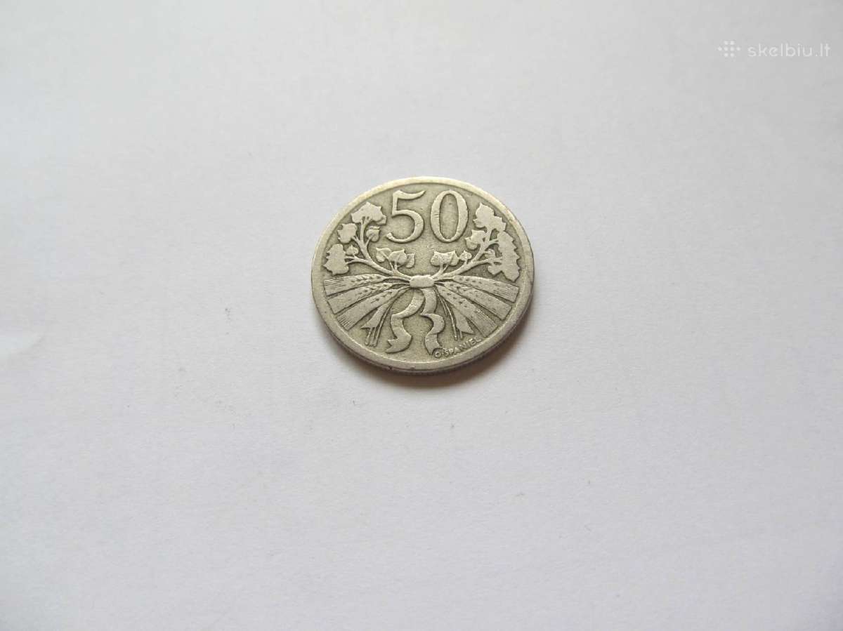 50 haleru , Čekoslovakija , 1922 .