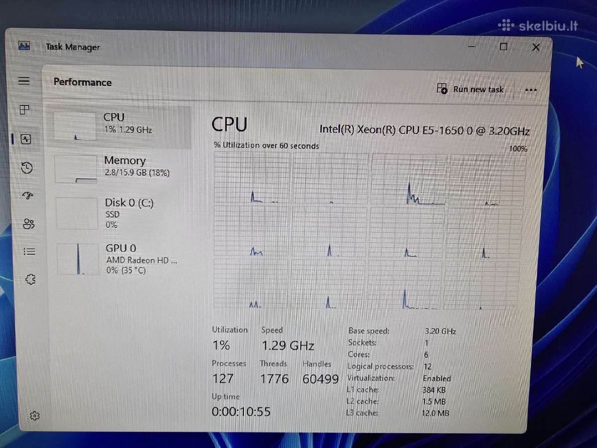 Pc Darbui/žaidimams E5-1650 3.2ghz - nuotraukos Nr. 7