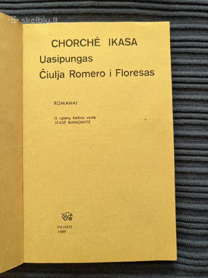 Knyga - Uasipungas. Čiulja Romero i Floresas - nuotraukos Nr. 2