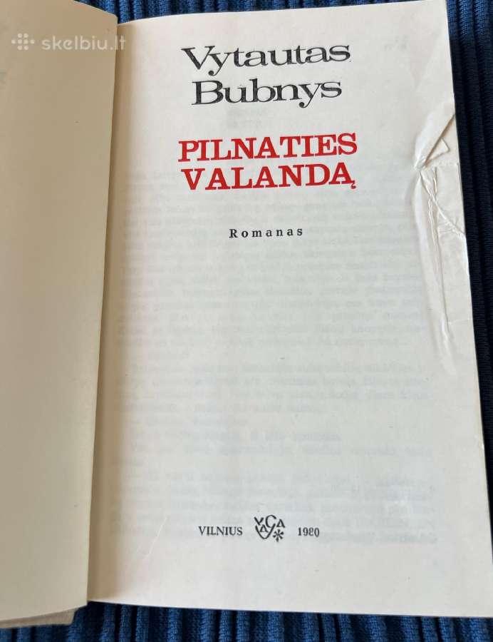 Knyga - Pilnaties valandą, Vytautas Bubnys - nuotraukos Nr. 2