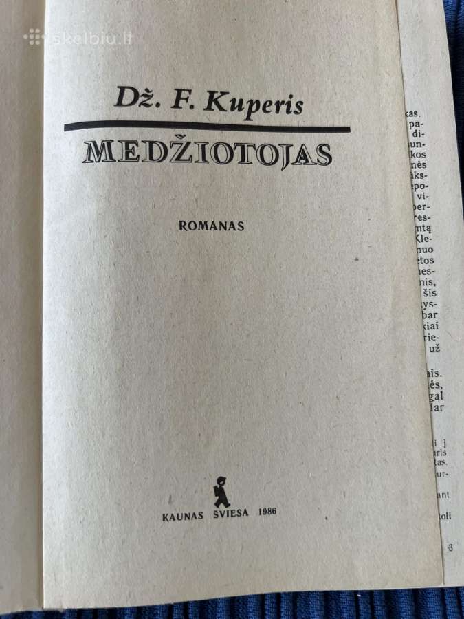Knyga Medžiotojas, Dž. F. Kuperis - nuotraukos Nr. 2