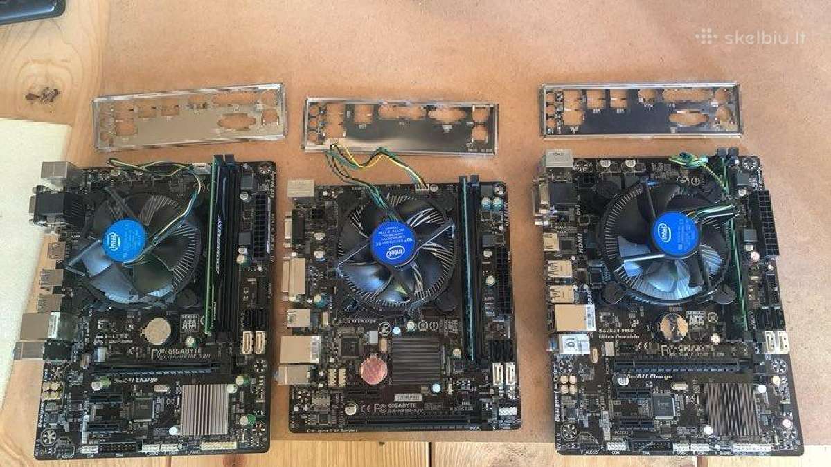 Motininės plokštės , Cpu, RAM, Psu - Skelbiu.lt