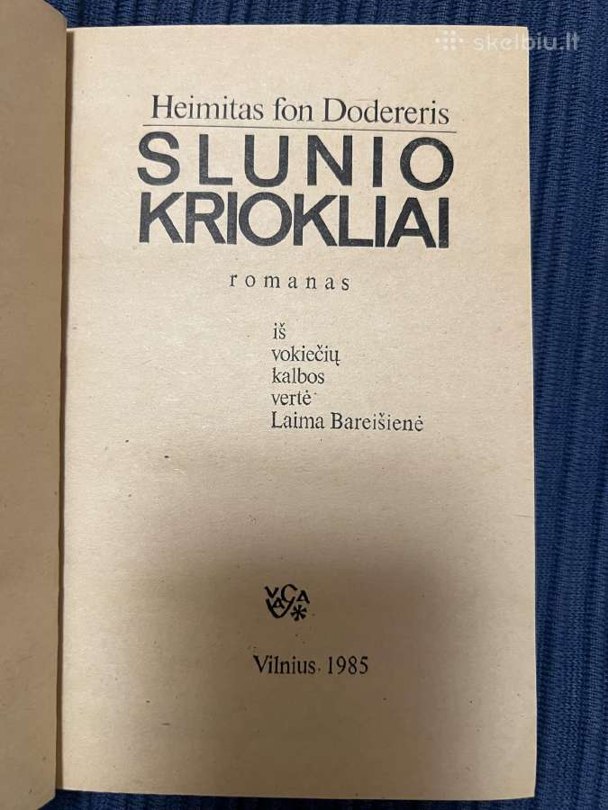 Knyga Slunio kriokliai, Heimitas fon Dodereris - nuotraukos Nr. 2