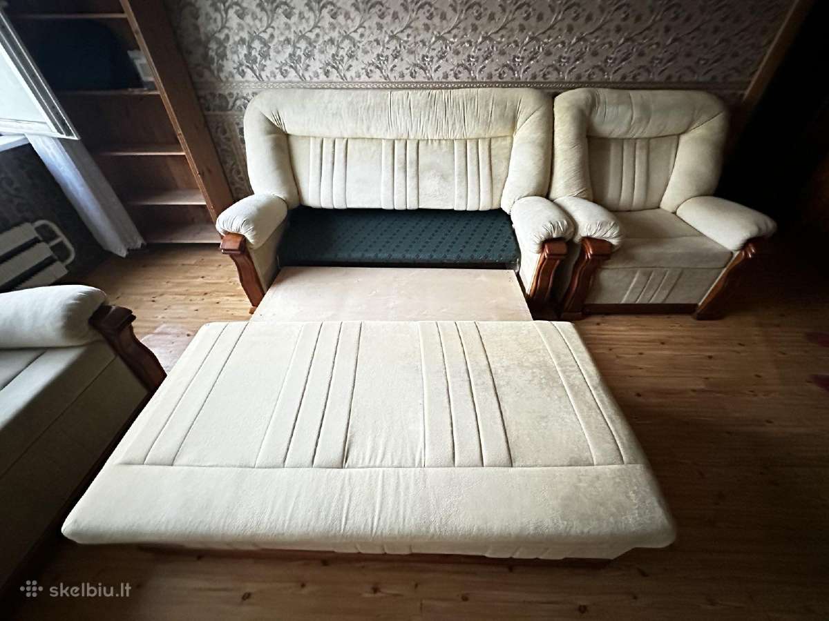 Elegantiškas minkštų baldų komplektas - nuotraukos Nr. 12