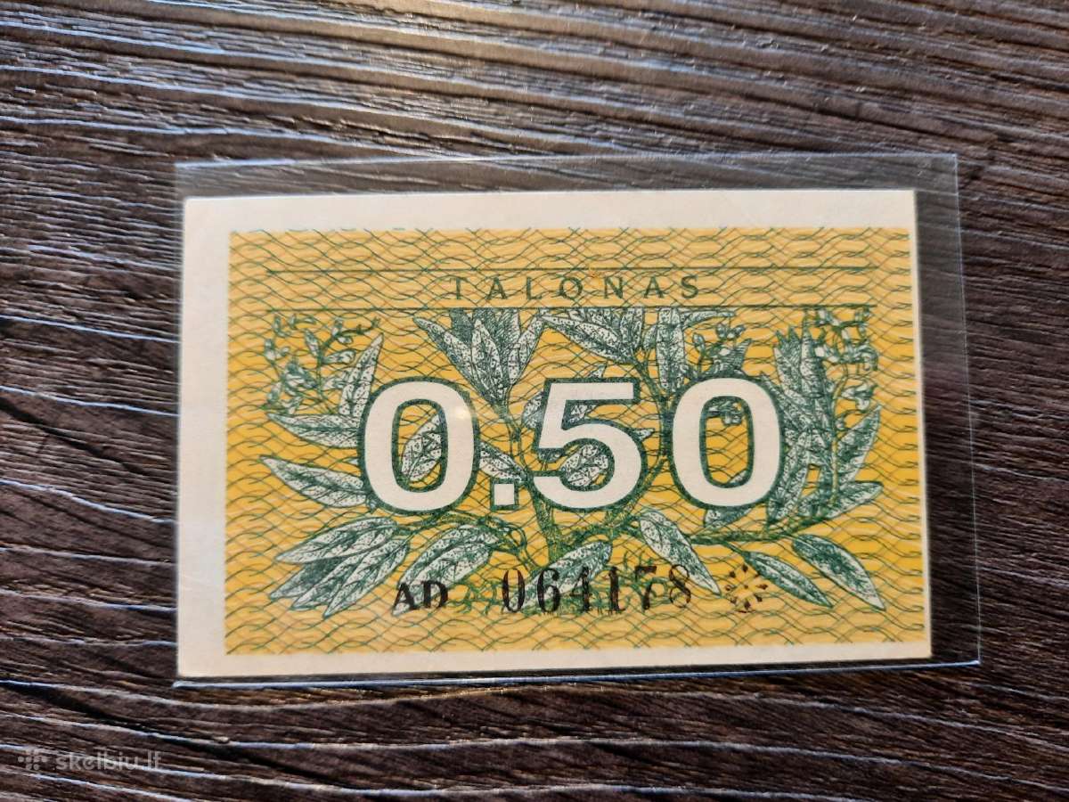 0.5 / 0,5 talono 1991 be užrašo - kirpimas - reta