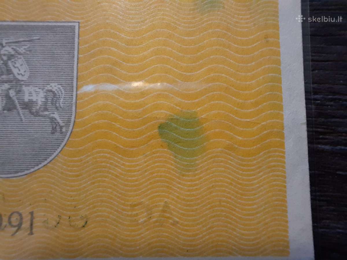 0.1 / 0,1 talono 1991 be užrašo - Retesnis - nuotraukos Nr. 8