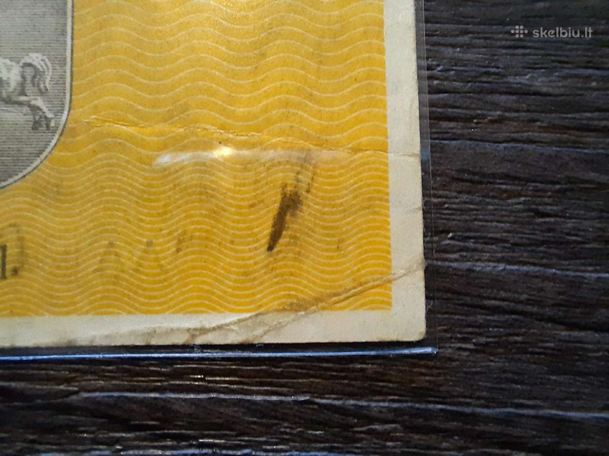 0.5 / 0,5 talono 1991 be užrašo - Aa serija - reta - nuotraukos Nr. 8