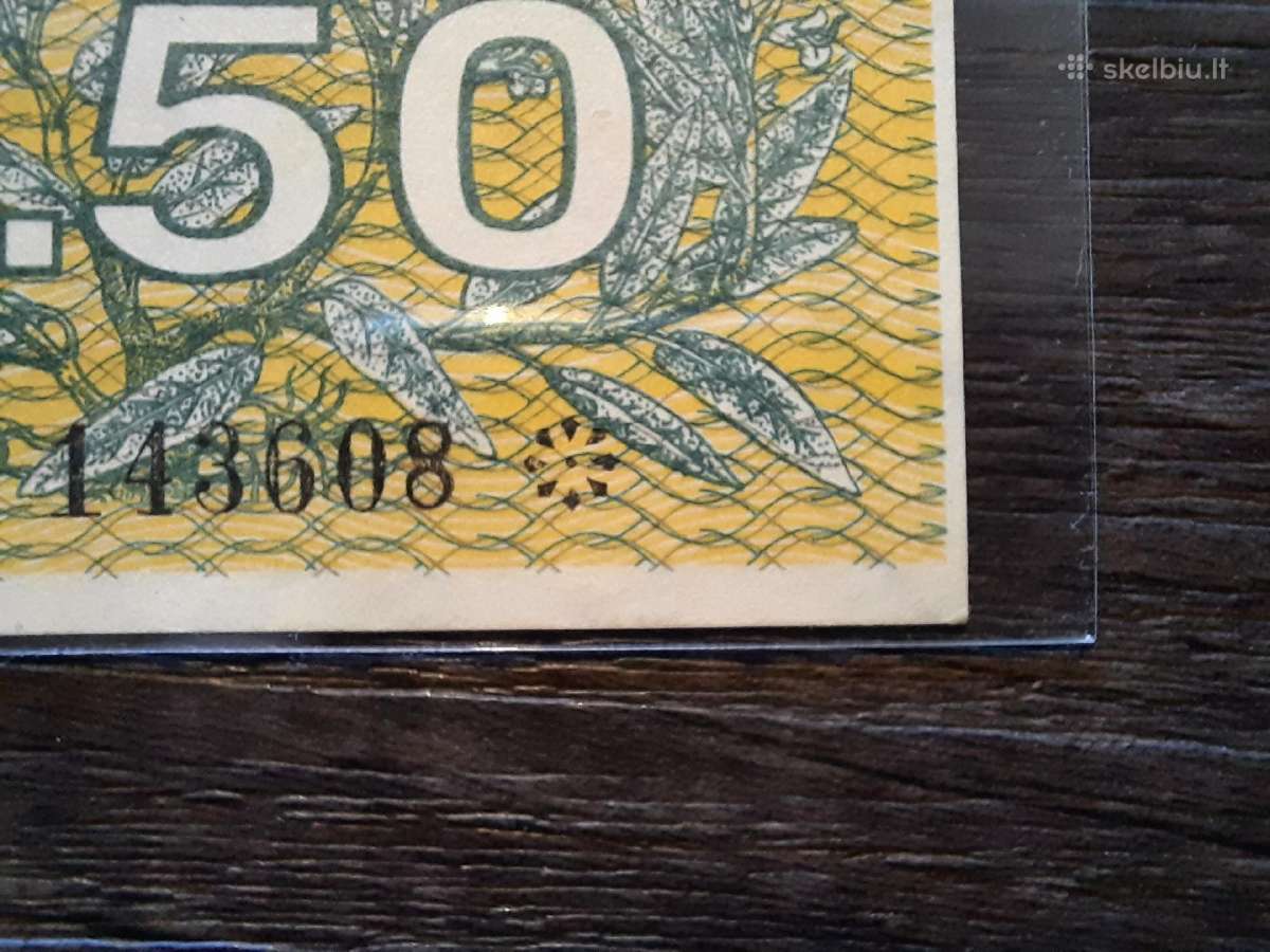 0.5 / 0,5 talono 1991 be užrašo - kirpimas - reta - nuotraukos Nr. 6