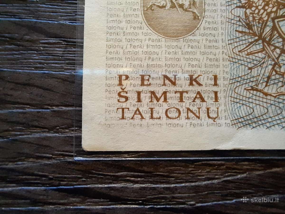 500 talonu 1993 - 111 numeryje - 2 iš eilės (2vnt) - nuotraukos Nr. 9