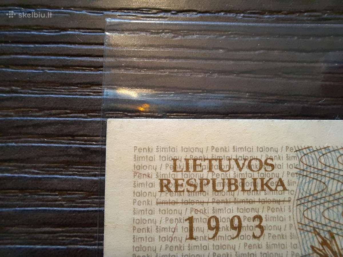 500 talonu 1993 - idomus numeris - 2 vnt iš eilės - nuotraukos Nr. 4