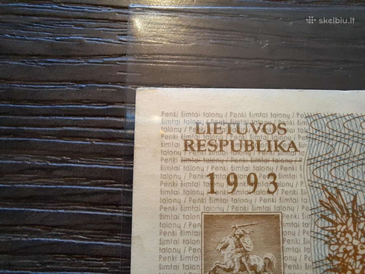 500 talonu 1993 - idomus numeris - 2 vnt iš eilės - nuotraukos Nr. 10