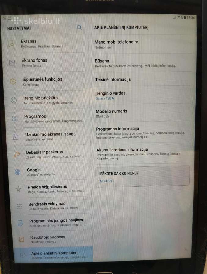 Planšetė Samsung