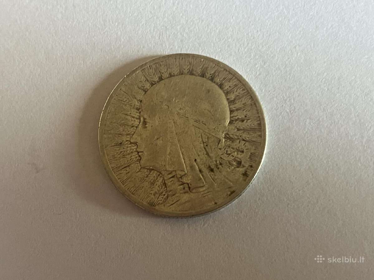 Karalienės Jadvygos 2 zlotų sidabrinė moneta