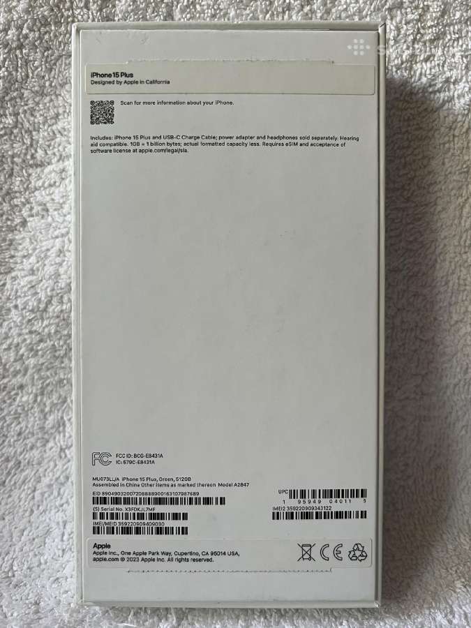 Apple iPhone 15 Plus 512gb Green zalias - nuotraukos Nr. 2