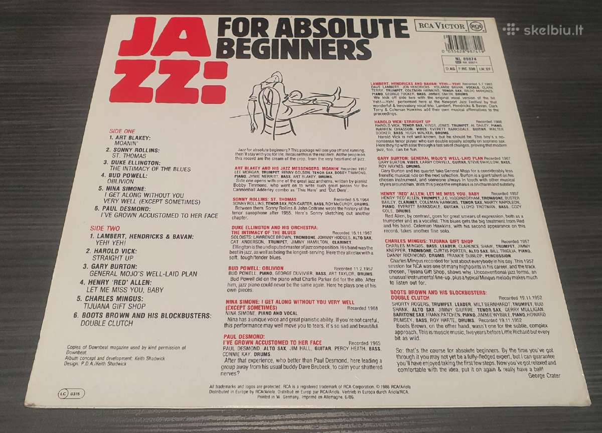 Viniline plokštelė Jazz: For Absolute Beginners - nuotraukos Nr. 2