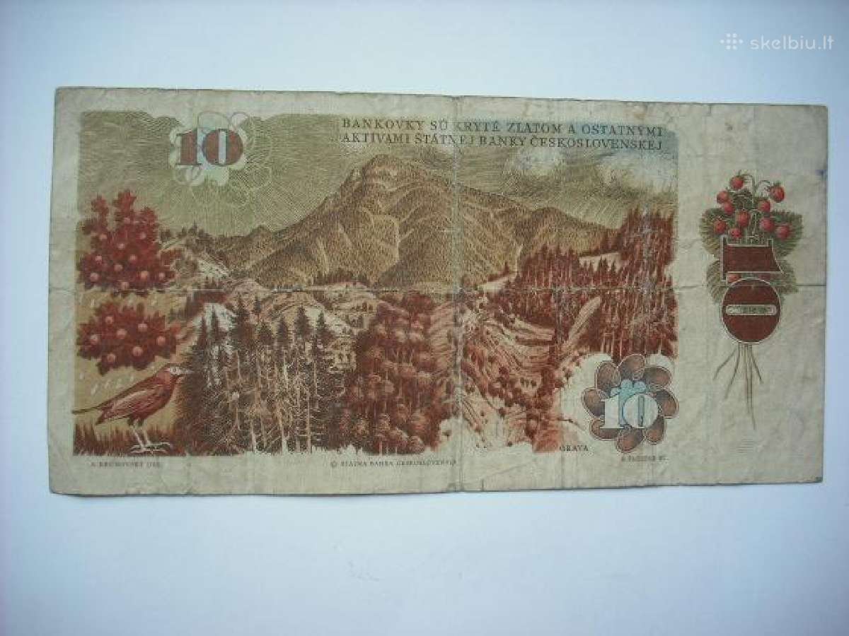 Čekoslovakijos banknotai1961-88m. - nuotraukos Nr. 4