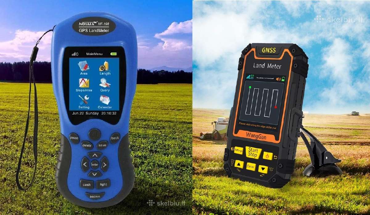 Daug modelių! GPS žemės ploto matuoklis Noyaf N198