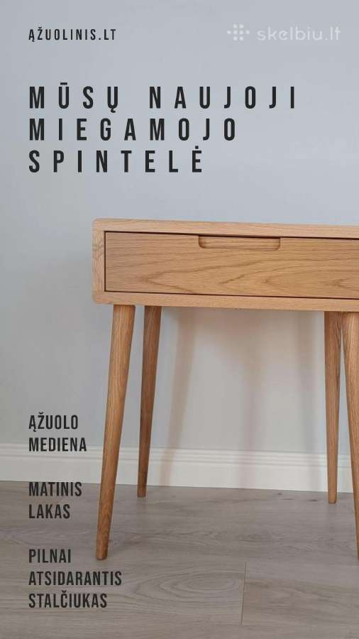 Naktinė Spintelė iš Ąžuolinis - nuotraukos Nr. 8