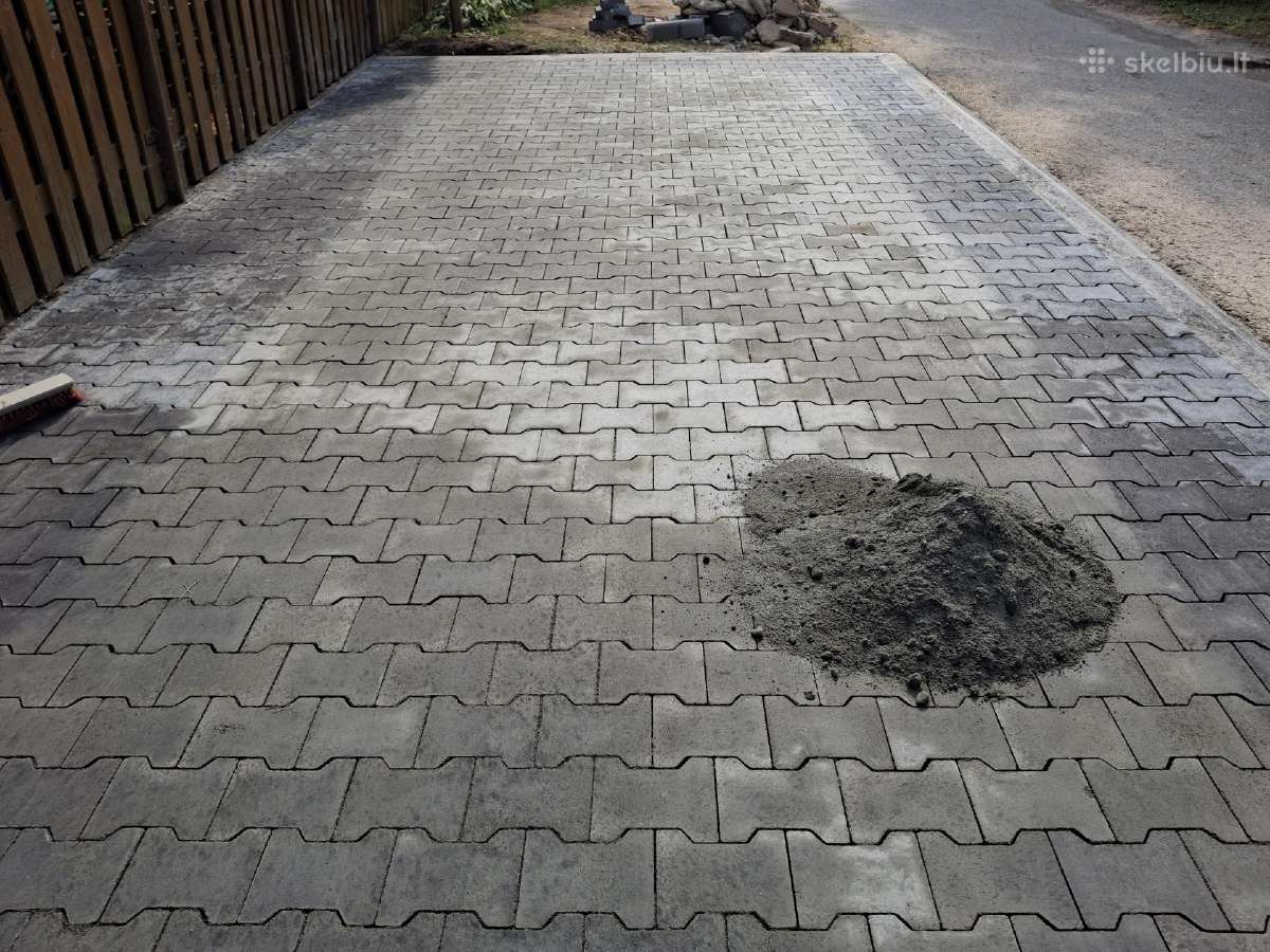 Trinkelių klojimas. Vejos įrengimas - nuotraukos Nr. 14