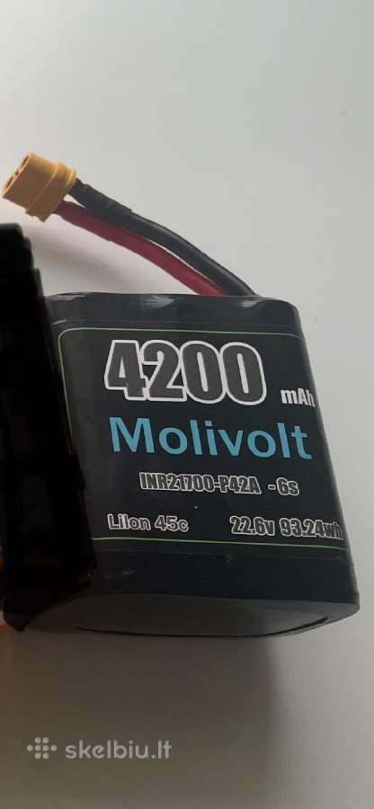 Lilon 4200mah 6s baterija fpv