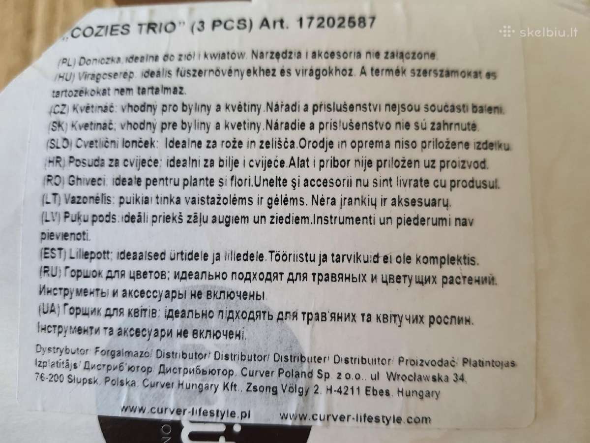 Vazonų rinkinys Cozies Trio 3vnt. - nuotraukos Nr. 5