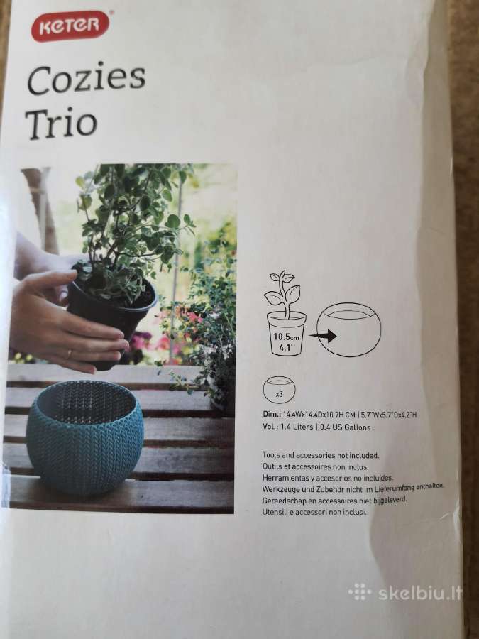 Vazonų rinkinys Cozies Trio 3vnt. - nuotraukos Nr. 6
