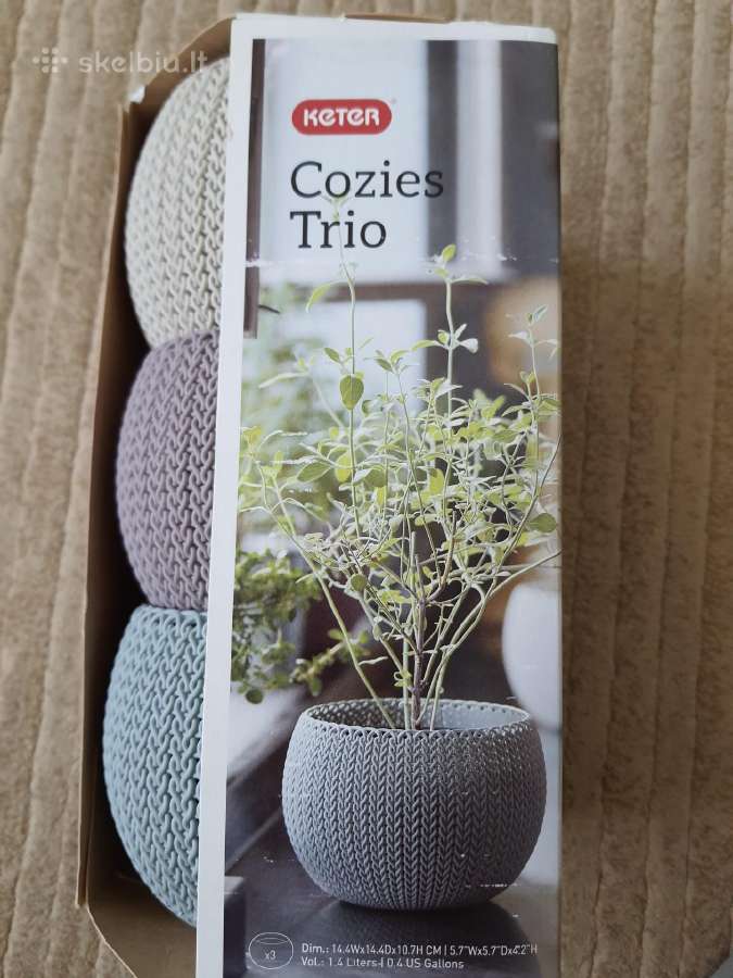 Vazonų rinkinys Cozies Trio 3vnt. - nuotraukos Nr. 2