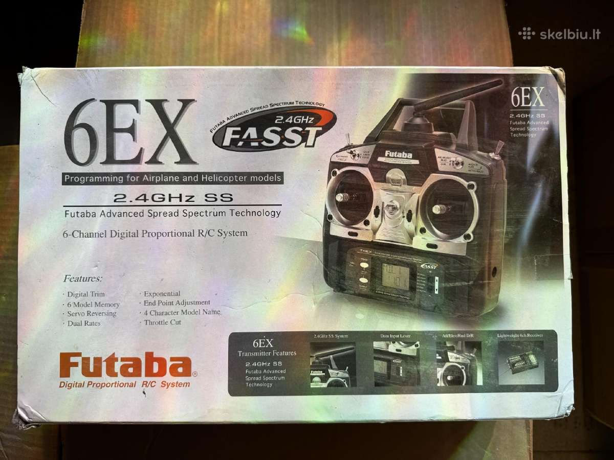 Align Trex 450 su Futaba siustuvu, imtuvu - nuotraukos Nr. 2