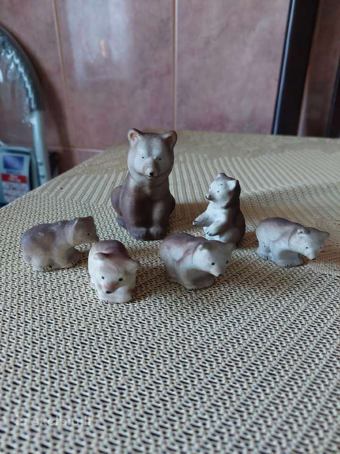 CcCCCP Statuleles Meškiukai Į Kolekcija . Zr. Foto