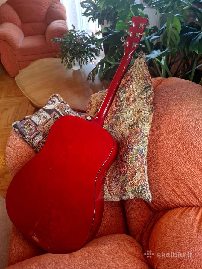 Tenson akustinė gitara su dėklu ir kitais priedais - nuotraukos Nr. 5