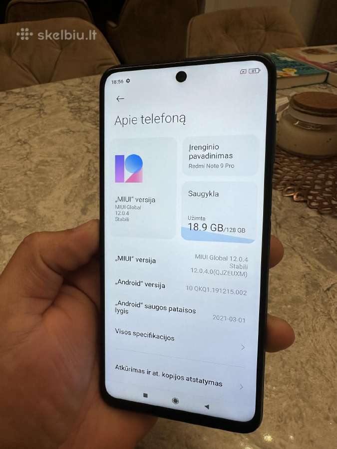 Redmi Note 9 pro, 6/128gb - nuotraukos Nr. 4