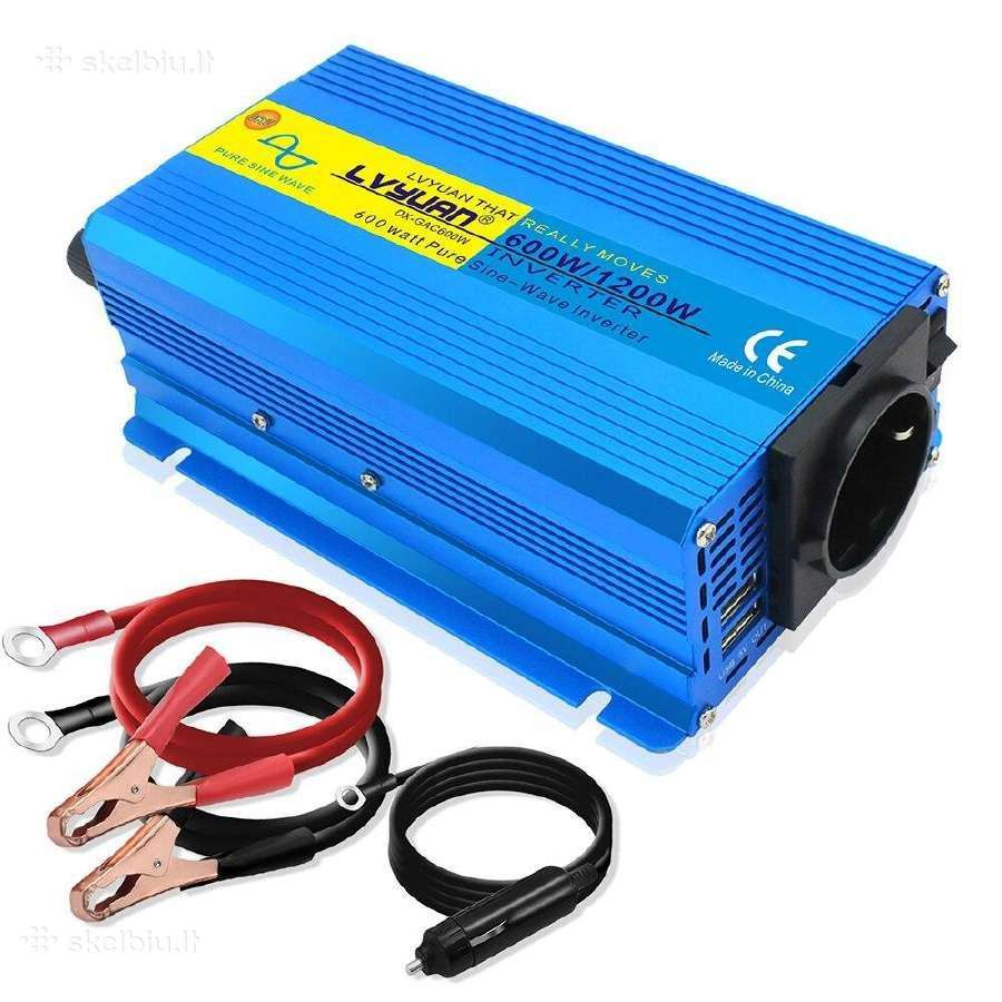 Daug modelių!įtampos keitiklis inverteris 12-220v - nuotraukos Nr. 10
