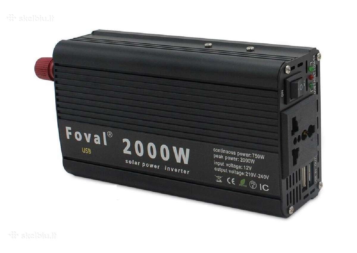 Daug modelių!įtampos keitiklis inverteris 12-220v - nuotraukos Nr. 11
