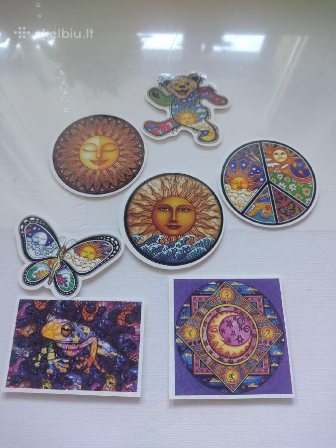 Lipdukai margi hippy rinkinys 25 vnt. - nuotraukos Nr. 4
