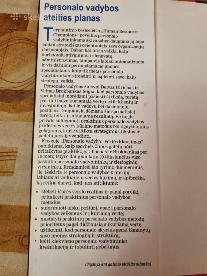 Personalo vadyba vertės pasiūlymas - nuotraukos Nr. 2