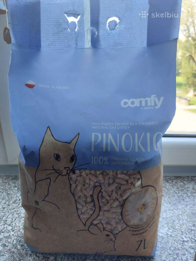 Medžio pjuvenų kraikas katėms 2 už 1 kainą - nuotraukos Nr. 2