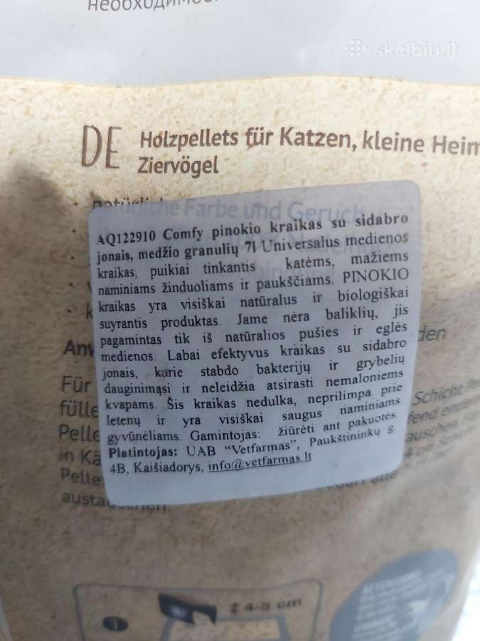 Medžio pjuvenų kraikas katėms 2 už 1 kainą - nuotraukos Nr. 6