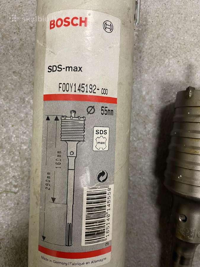 Gręžimo karūna Bosch Sds max, 55,0x290,0 mm - nuotraukos Nr. 6