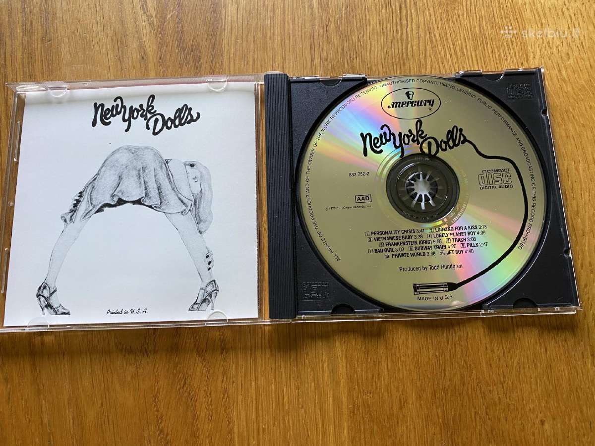 Originalus New York Dolls " New York Dolls" CD - nuotraukos Nr. 3