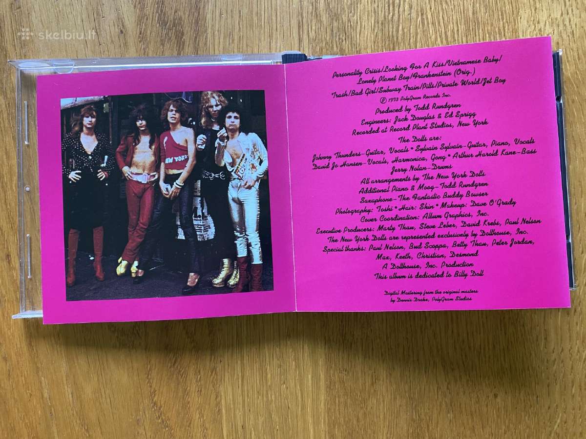 Originalus New York Dolls " New York Dolls" CD - nuotraukos Nr. 4