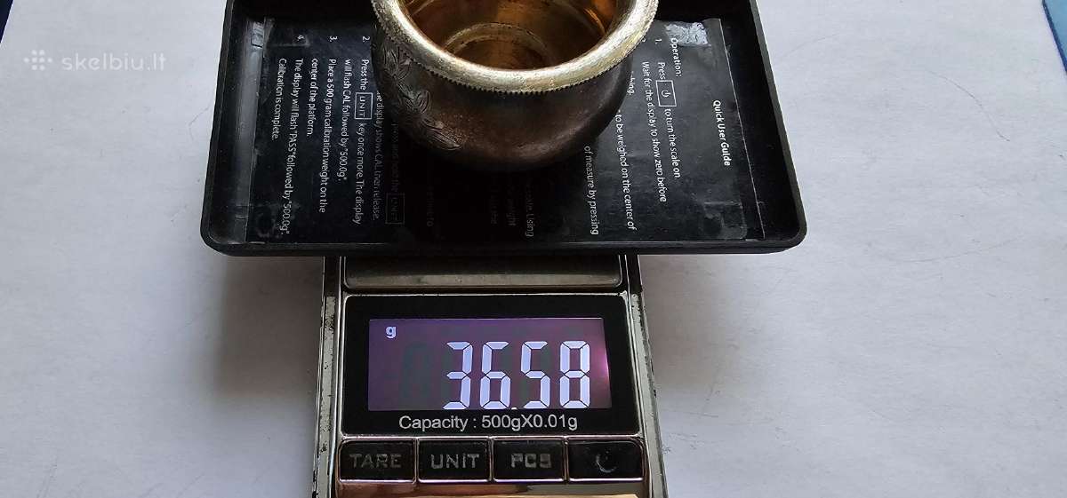 Sidabrinis 875 indelis 36.6gr - nuotraukos Nr. 4