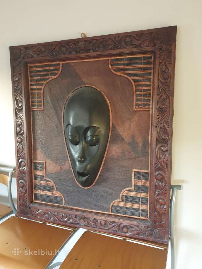 Didelis medinis paveikslas aukštis 90cm - nuotraukos Nr. 2