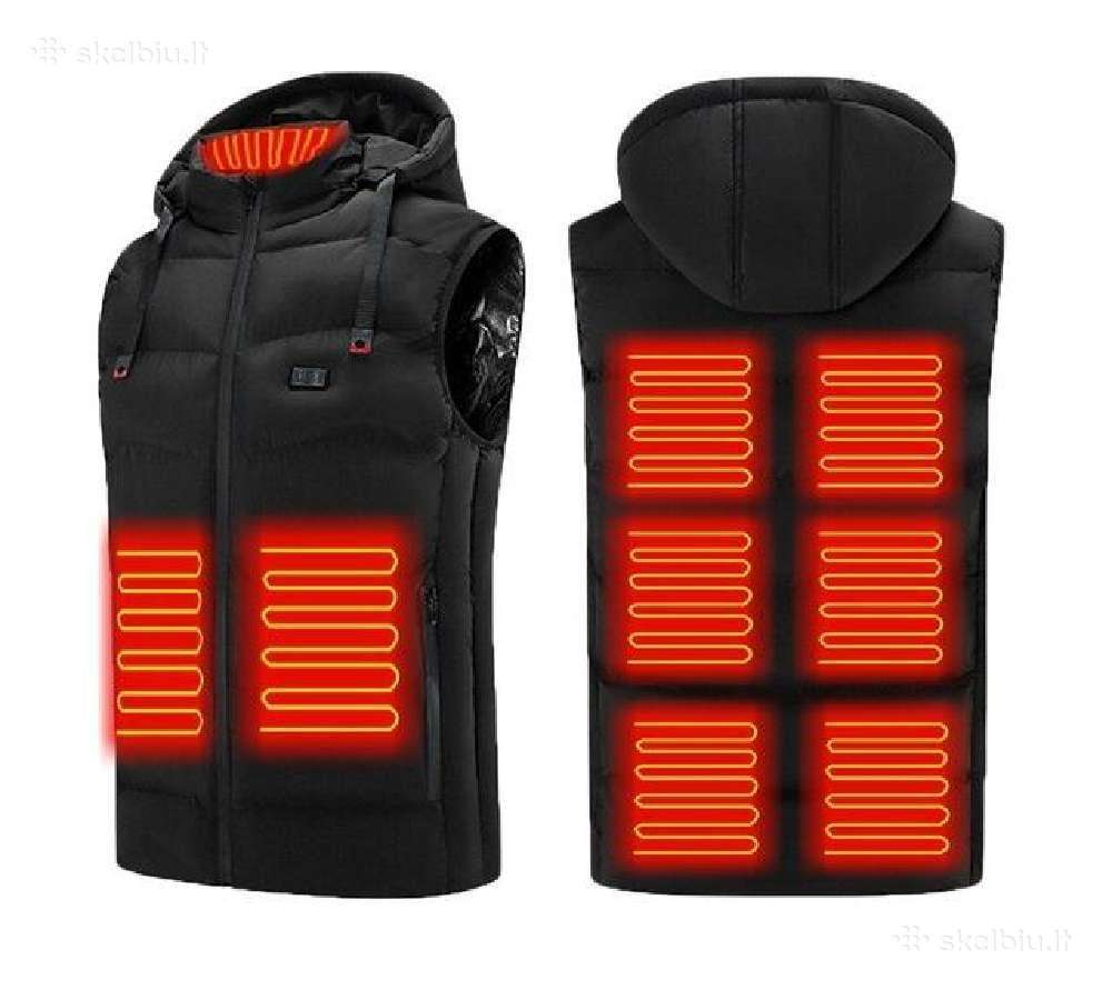 Įvairios! Juoda šildoma liemenė su usb jungtimi - nuotraukos Nr. 8