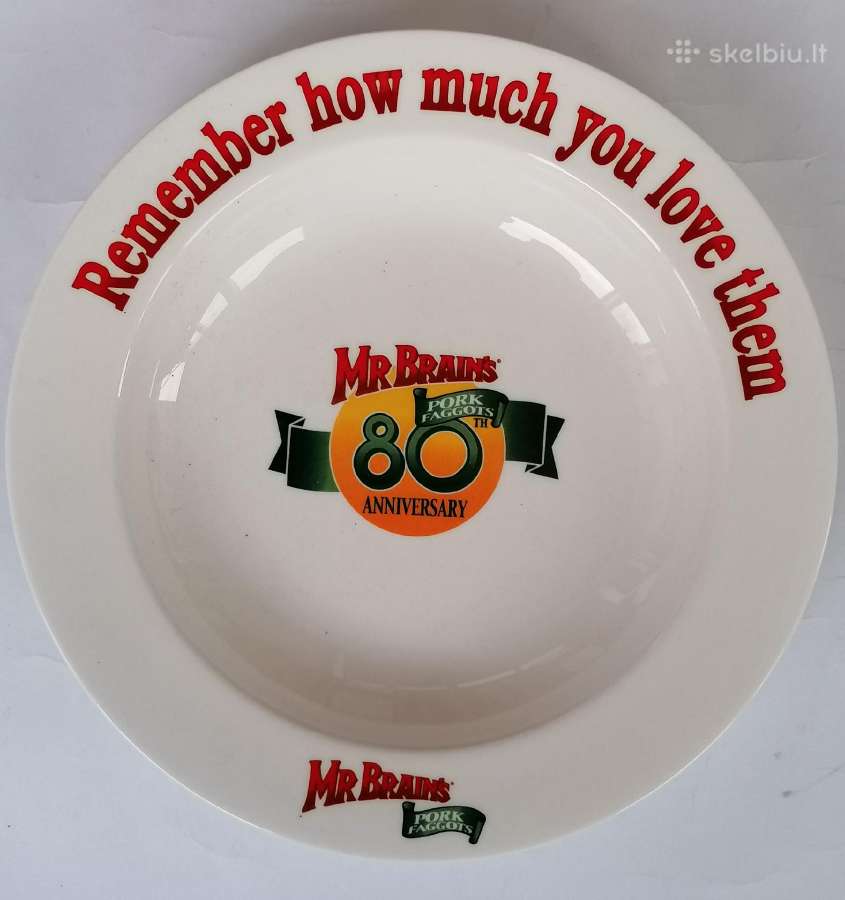 Porcelianinė lėkštė Mrbrains 80