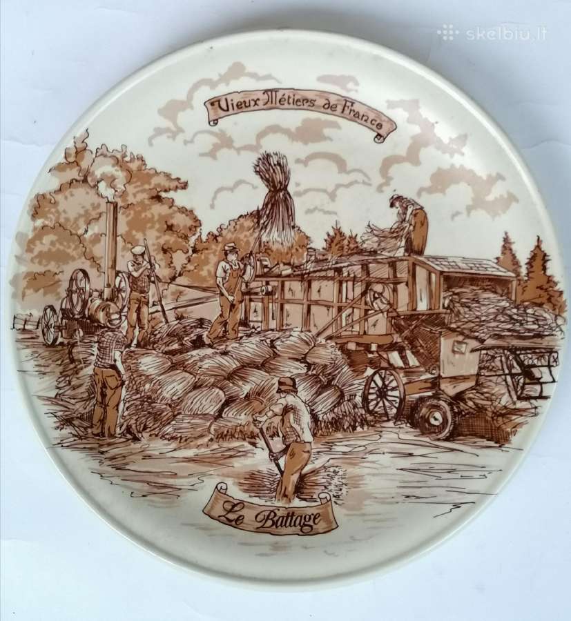 Kolekcinė prancūziška lėkštė